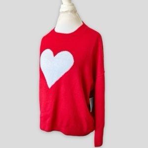 NWT CeCe red heart sweater,